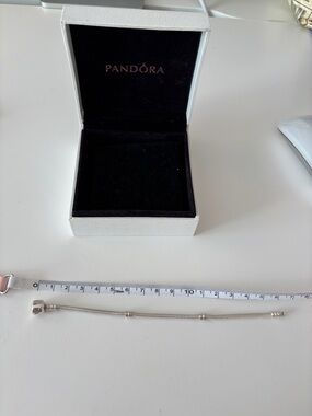 Pandora Silver Snake Chain Bracelet with White Box
